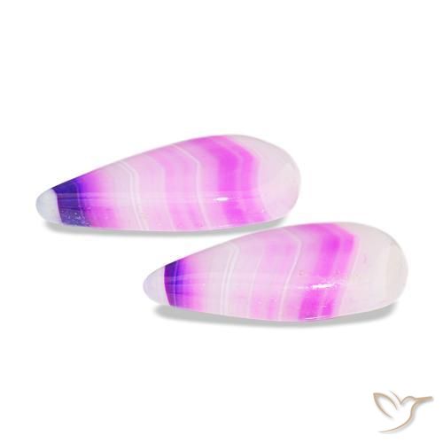 12.18克拉天然玛瑙，梨形，透明