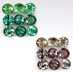 克拉天然紫翠玉，圆形切割，VS