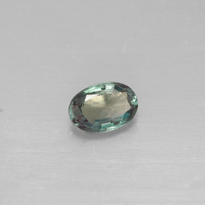 0.34克拉天然多色亚历山大石，椭圆形切割，5.1×3.5毫米，VVS-VS