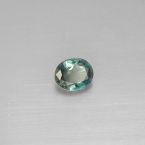 0.33克拉天然多色亚历山大石，椭圆形切割，4.5×3.7毫米，VVS-VS