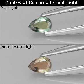 0.16克拉天然紫翠玉，梨形，VVS-VS