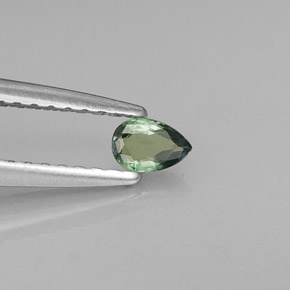 0.16克拉天然紫翠玉，梨形，VVS-VS