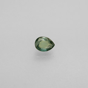 0.12克拉天然多色亚历山大石，梨形，3.3×2.5毫米，VS