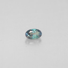 0.12克拉天然多色亚历山大石，椭圆形切割，3.4×2.1毫米，VS