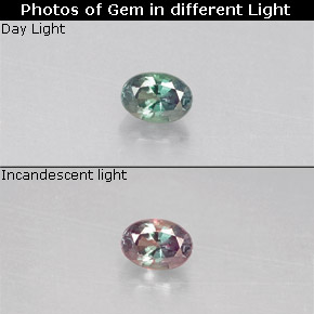 0.10克拉天然紫翠玉，椭圆形切割，VS