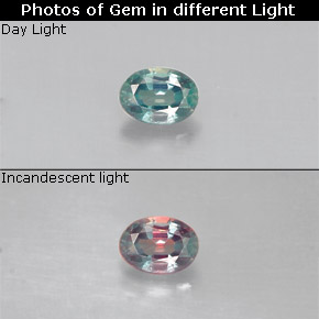 0.13克拉天然紫翠玉，椭圆形切割，VS