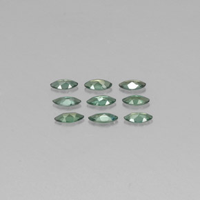 天然多色亚历山大石，马眼形，3.8×1.9毫米，VS