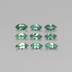 天然多色亚历山大石，马眼形，3.9×1.9毫米，VS