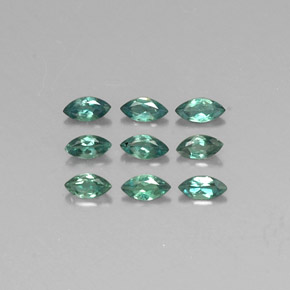 天然多色亚历山大石，马眼形，3.8×1.9毫米，VS