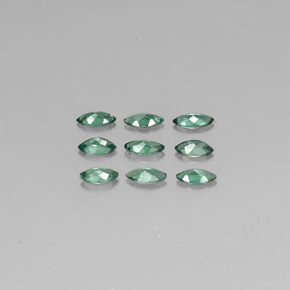 天然多色亚历山大石，马眼形，3.8×1.9毫米，VS