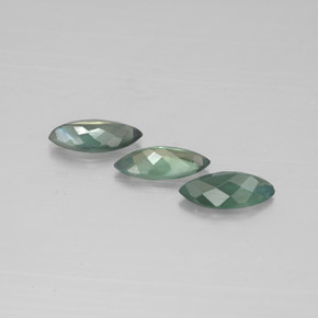 天然多色亚历山大石，马眼形，6.9×3.3毫米，VS