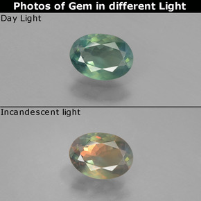 0.55克拉天然紫翠玉，椭圆形切割，VS-SI