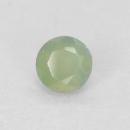 0.06克拉天然绿色亚历山大石，圆形切割，2.12毫米，VVS