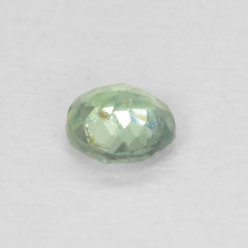 0.09克拉天然绿色亚历山大石，圆形切割，2.64毫米，VVS-VS