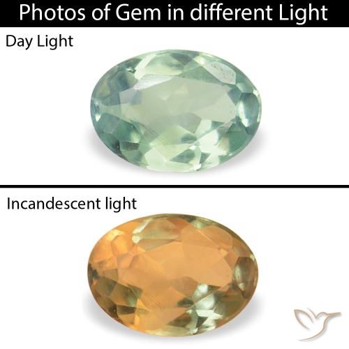 0.07ct 天然 浅薄荷绿 紫翠玉, 椭圆形, VVS-VS