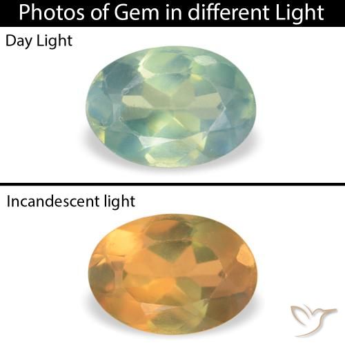 0.07ct 天然 浅绿色 紫翠玉, 椭圆形, VVS-VS