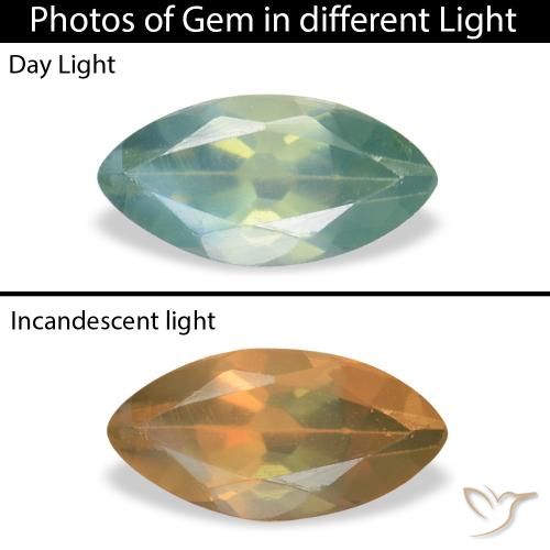 0.12ct 天然 浅绿色 紫翠玉, 榄尖形, VVS-VS