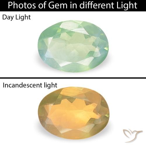 0.12ct 天然 浅绿色 紫翠玉, 椭圆形, VVS-VS