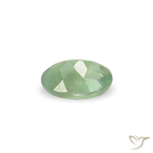 0.12克拉天然紫翠玉，椭圆形，VVS-VS