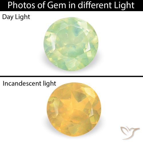 0.10ct 天然 青柠绿 紫翠玉, 圆形的, VVS-VS