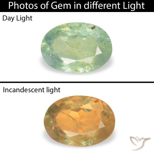 0.49ct 天然 非常浅的绿色 紫翠玉, 椭圆形, SI