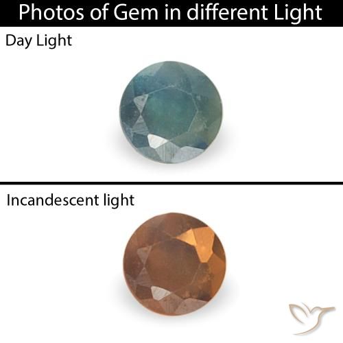 0.03ct 天然 蓝绿色 紫翠玉, 圆形的, VS