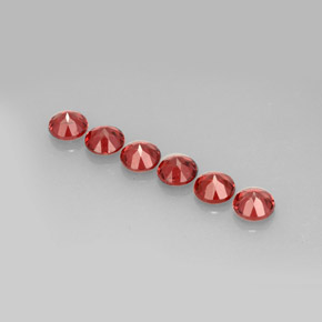 克拉天然铁铝榴石石榴石，圆形切割，VS