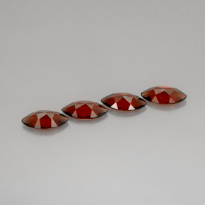 克拉天然铁铝榴石石榴石，榄尖形，VS