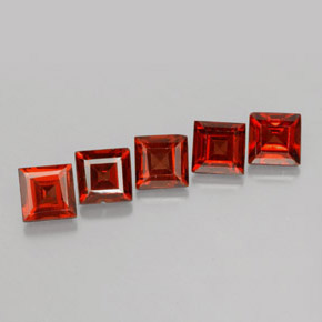 克拉天然铁铝榴石，正方形，VVS-VS