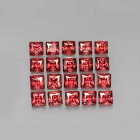 克拉天然铁铝榴石石榴石，正方形，VVS-VS