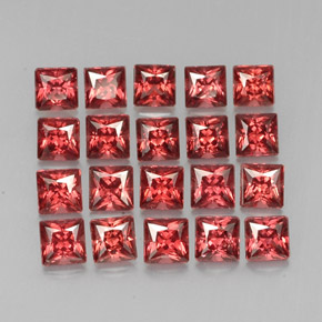 克拉天然铁铝榴石石榴石，正方形，VVS-VS