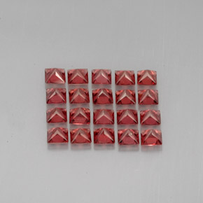 克拉天然铁铝榴石石榴石，正方形，VVS-VS