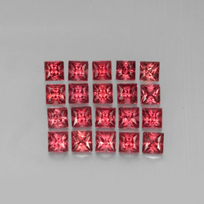 克拉天然铁铝榴石石榴石，正方形，VVS-VS