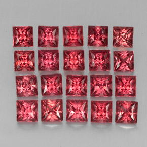 克拉天然铁铝榴石石榴石，正方形，VVS-VS