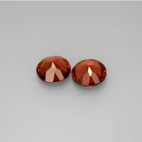 克拉天然铁铝榴石石榴石，圆形切割，VS