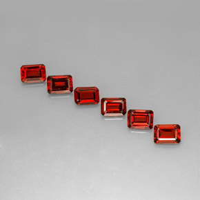 克拉天然铁铝榴石，祖母绿式切割，VVS-VS