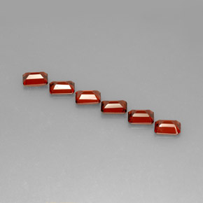 克拉天然铁铝榴石石榴石，祖母绿式切割，VVS-VS