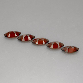 克拉天然铁铝榴石石榴石，榄尖形，VS