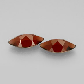 克拉天然铁铝榴石石榴石，榄尖形，VS