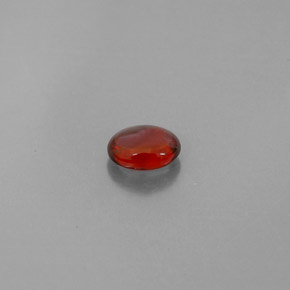 0.90克拉天然红色铁铝榴石，透明，6.3×4.9毫米，透明/半透明