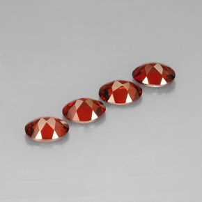 克拉天然铁铝榴石石榴石，椭圆形切割，VS