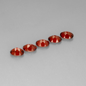 克拉天然铁铝榴石石榴石，椭圆形切割，VS