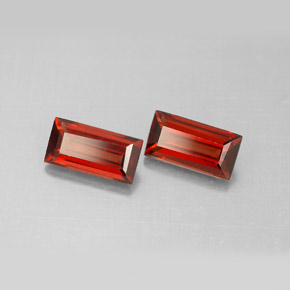 克拉天然铁铝榴石，长方形切工，VVS-VS