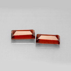 克拉天然铁铝榴石，长方形切工，VVS-VS