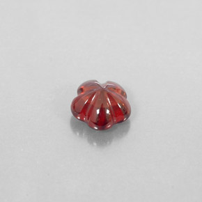 1.83克拉天然红色铁铝榴石，透明，7.2×7.1毫米，透明/半透明