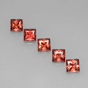 克拉天然铁铝榴石石榴石，正方形，VVS