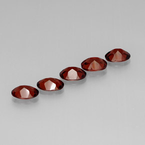 克拉天然铁铝榴石石榴石，椭圆形切割，VVS-VS