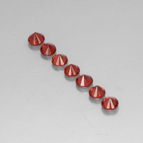 克拉天然铁铝榴石石榴石，圆形切割，VVS-VS