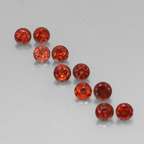 克拉天然铁铝榴石石榴石，圆形切割，VVS-VS