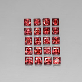 克拉天然铁铝榴石石榴石，正方形，VVS-VS